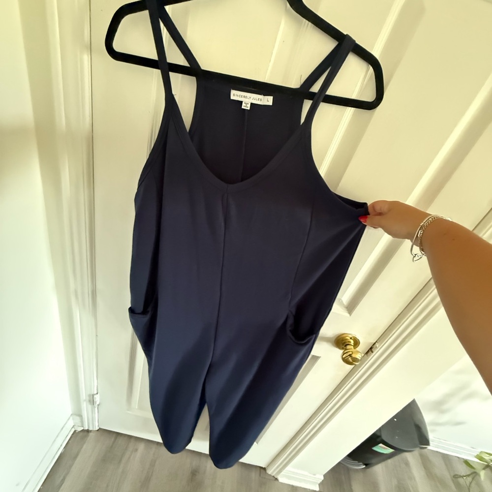 Sincerely Jules Navy Romper